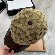 Gucci GG Canvas Baseball Hat Leather - 3