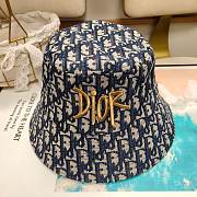 Dior Gold Silk Embroidered Fisherman Bucket Hat 01 - 6