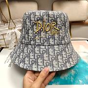 Dior Gold Silk Embroidered Fisherman Bucket Hat 02 - 3