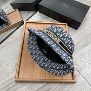 Dior D-Oblique Small Brim Bucket Hat Blue - 6