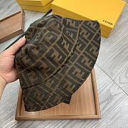 Fendi Brown Tech Fabric Bucket Hat - 3