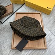 Fendi Brown Tech Fabric Bucket Hat - 2