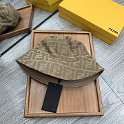 Fendi Light Brown Tech Fabric Bucket Hat - 4