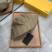Fendi Light Brown Tech Fabric Bucket Hat - 2