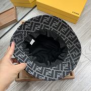 Fendi Black Tech Fabric Bucket Hat - 5