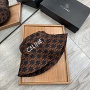 Celine Bucket Hat With Triomphe Monogram Black - 4