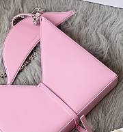 Givenchy Cut Out Leather Shoulder Bag Pink – 27x27x6 cm - 5