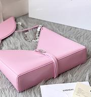 Givenchy Cut Out Leather Shoulder Bag Pink – 27x27x6 cm - 3