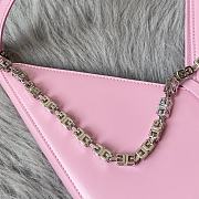 Givenchy Cut Out Leather Shoulder Bag Pink – 27x27x6 cm - 2