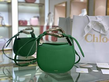 Chloe Kiss Small Purse Green - S1350# – 20x26x8 cm