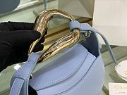 Chloe Kiss Small Purse Blue - S1350# – 20x26x8 cm - 3