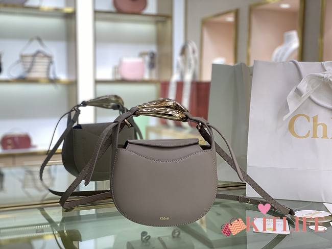 Chloe Kiss Small Purse Grey - S1350# – 20x26x8 cm - 1