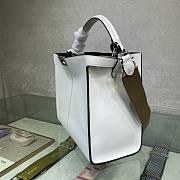 Fendi Peekaboo 305 Soft Calf Leather With Shoulder Strap White – 30 cm - 6