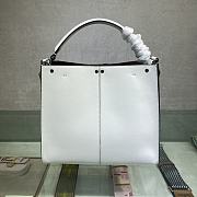 Fendi Peekaboo 305 Soft Calf Leather With Shoulder Strap White – 30 cm - 3