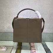 Fendi Peekaboo 305 Soft Calf Leather With Shoulder Strap Elepahnt Grey – 30 cm - 4