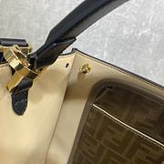Fendi Peekaboo 305 Soft Calf Leather With Leather Shoulder Strap Black – 30 cm - 2