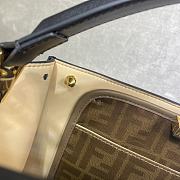 Fendi Peekaboo 305 Soft Calf Leather With Leather Shoulder Strap Black – 30 cm - 4
