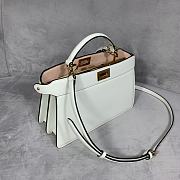 Fendi Peekaboo Iseeu White Leather Bag – 29x19x11.5 cm - 6