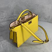 Fendi Peekaboo Iseeu Yellow Leather Bag – 29x19x11.5 cm - 6