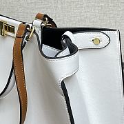 Fendi Peekaboo X-Tote White Calfskin With Twist Lock - #2265 – 41x11x29 cm - 2