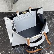 Fendi Peekaboo X-Tote White Calfskin With Twist Lock - #2265 – 41x11x29 cm - 6