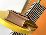 YSL Kaia Vertical Shoulder Calfskin Leather Bag Caramel – 668809 – 16×18x6cm  - 5