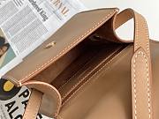 YSL Kaia Vertical Shoulder Calfskin Leather Bag Caramel – 668809 – 16×18x6cm  - 4
