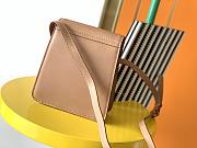 YSL Kaia Vertical Shoulder Calfskin Leather Bag Caramel – 668809 – 16×18x6cm  - 2
