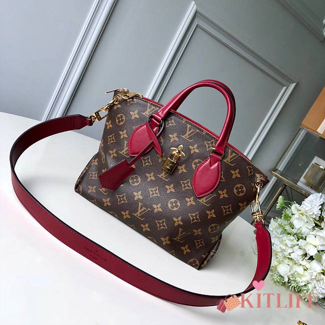 Louis Vuitton Flower Zipped Tote PM Red – M44351 – 29x23.5x13.5 cm  - 1