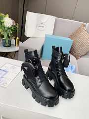 Prada Monolith Combat Boots  - 4
