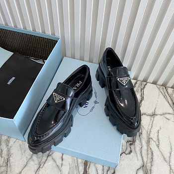 Prada Brushed Loafer Black