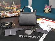 Dolce & Gabbana Dauphine Leather Sicily Bag Black - 5516 - 16x10x5 cm - 6