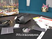 Dolce & Gabbana Dauphine Leather Sicily Bag Black - 5516 - 16x10x5 cm - 4