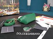Dolce & Gabbana Dauphine Leather Sicily Bag Green - 5516 - 16x10x5 cm - 6