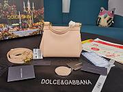 Dolce & Gabbana Dauphine Leather Sicily Bag Pink - 5516 - 16x10x5 cm - 3