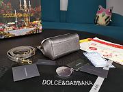 Dolce & Gabbana Dauphine Leather Sicily Bag Silver - 5516 - 16x10x5 cm - 4