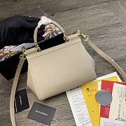 Dolce & Gabbana Dauphine Leather Sicily Bag Light Beige - 5518 – 20x9.5x14 cm - 2