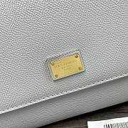 Dolce & Gabbana Dauphine Leather Sicily Bag Azure - 5518 – 20x9.5x14 cm - 4