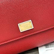 Dolce & Gabbana Dauphine Leather Sicily Bag Red - 5518 – 20x9.5x14 cm - 6