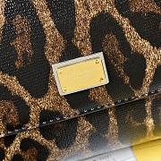 Dolce & Gabbana Dauphine Leather Sicily Bag Leopard Print - 5518 – 25x12x20 cm - 6