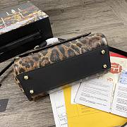 Dolce & Gabbana Dauphine Leather Sicily Bag Leopard Print - 5518 – 25x12x20 cm - 3