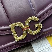 Dolce & Gabbana Amore In Calfskin Bag Purple – 27x8x18 cm - 6