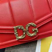 Dolce & Gabbana Amore In Calfskin Bag Red – 27x8x18 cm - 4