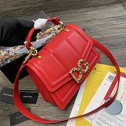 Dolce & Gabbana Amore In Calfskin Bag Red – 27x8x18 cm - 3