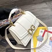 Dolce & Gabbana Amore In Calfskin Bag White – 27x8x18 cm - 4