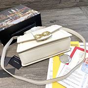 Dolce & Gabbana Amore In Calfskin Bag White – 27x8x18 cm - 6