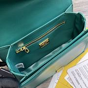 Dolce & Gabbana Amore In Calfskin Bag Green – 27x8x18 cm  - 5