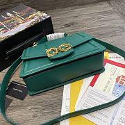 Dolce & Gabbana Amore In Calfskin Bag Green – 27x8x18 cm  - 3