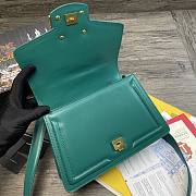 Dolce & Gabbana Amore In Calfskin Bag Green – 27x8x18 cm  - 2