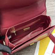 Dolce & Gabbana Amore In Calfskin Bag Green Burgundy – 27x8x18 cm - 2